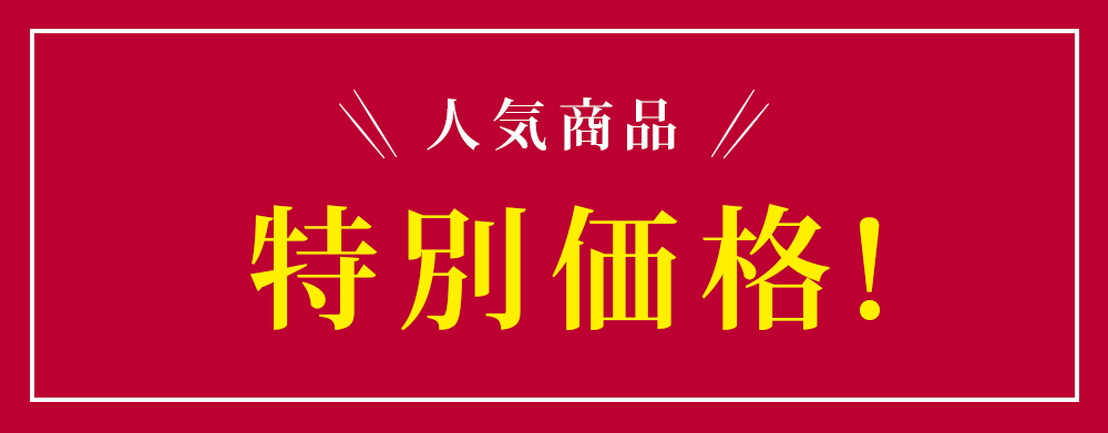 人気商品特別価格！